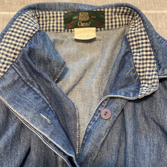 Vintage Orvis Women’s  Cotton Long Sleeve Dress - Picture 9 of 12